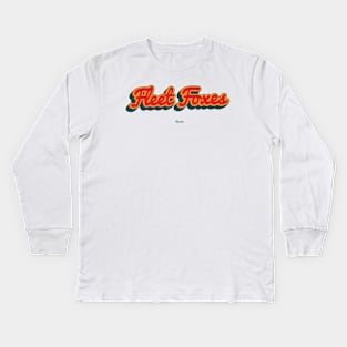 Fleet Foxes Kids Long Sleeve T-Shirt